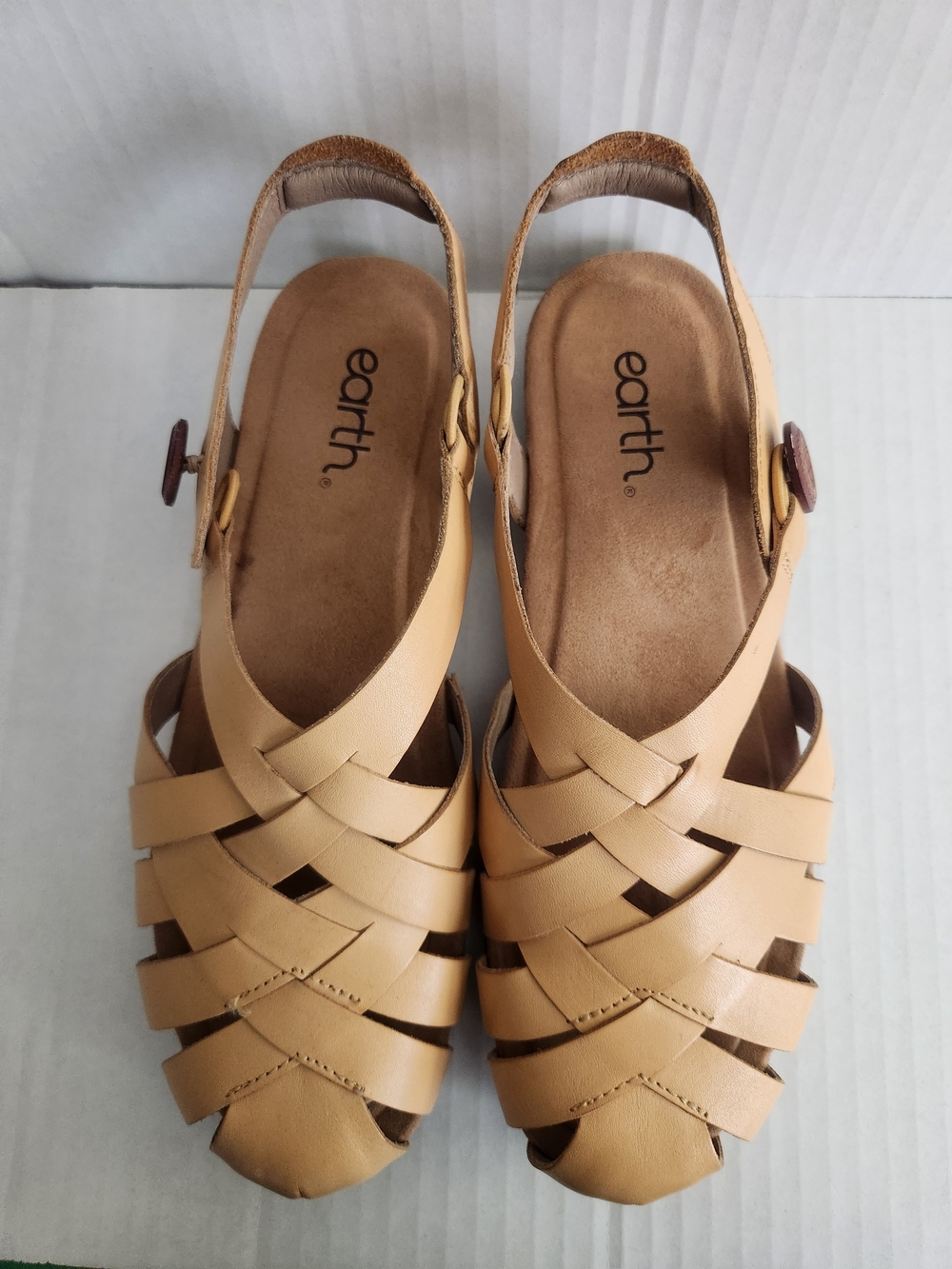 Earth® Women’s Tan Woven Slingback Sandals